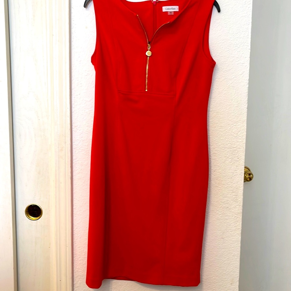 Calvin Klein red dress